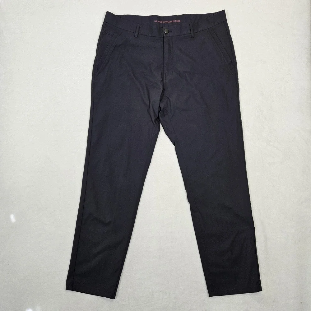 Marcus Pierce Renegade Pants Mens 36 x 30 Navy Performance Slim Stretch Dynaknit